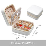 Jewelry Organizer Mirror Earrings Necklace Holder Display