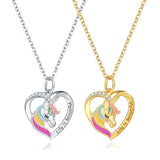 Unicorn Children's Necklace Pony Pendant Girl Jewelry Gift