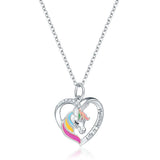 Unicorn Children's Necklace Pony Pendant Girl Jewelry Gift