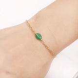 Crystal Gem Multicolor Gold-Plated Bracelet