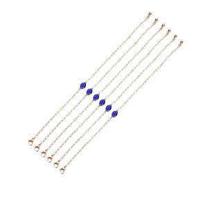 Crystal Gem Multicolor Gold-Plated Bracelet