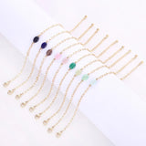 Crystal Gem Multicolor Gold-Plated Bracelet