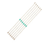 Crystal Gem Multicolor Gold-Plated Bracelet