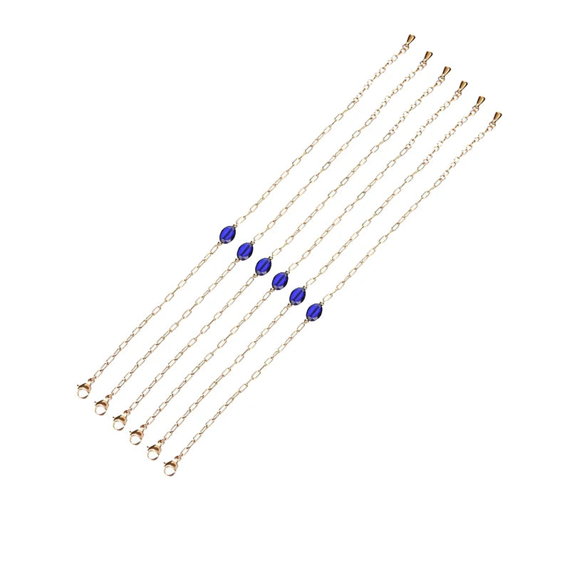 Crystal Gem Multicolor Gold-Plated Bracelet