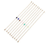 Crystal Gem Multicolor Gold-Plated Bracelet