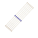 Crystal Gem Multicolor Gold-Plated Bracelet