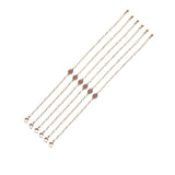 Crystal Gem Multicolor Gold-Plated Bracelet