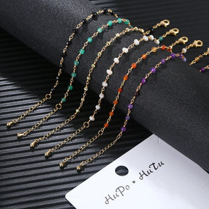 18k Gold-plated Beaded Charm Bracelet with Freshwater Pearl