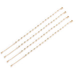 18k Gold-plated Beaded Charm Bracelet with Freshwater Pearl