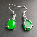 King Green Ma Laiyu Emerald Egg Earrings