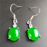 King Green Ma Laiyu Emerald Egg Earrings