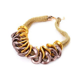 Resin Knitting Necklace Girls Charm Women's Sweater Necklace