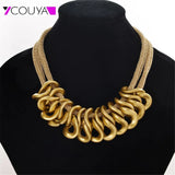 Resin Knitting Necklace Girls Charm Women's Sweater Necklace