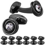 Crystal Knot Cufflinks and Studs Set for Men