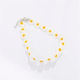 Korea Daisy Lace Chokers Necklaces for Women Female Flower Collar Chain