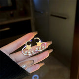 Korea Love Star Pearl Earrings Female Temperament Niche Sense Ear Studs
