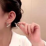 Korea Love Star Pearl Earrings Female Temperament Niche Sense Ear Studs