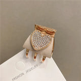 Korea Heart Rhinestone Hair Clip Claws for Woman Hair