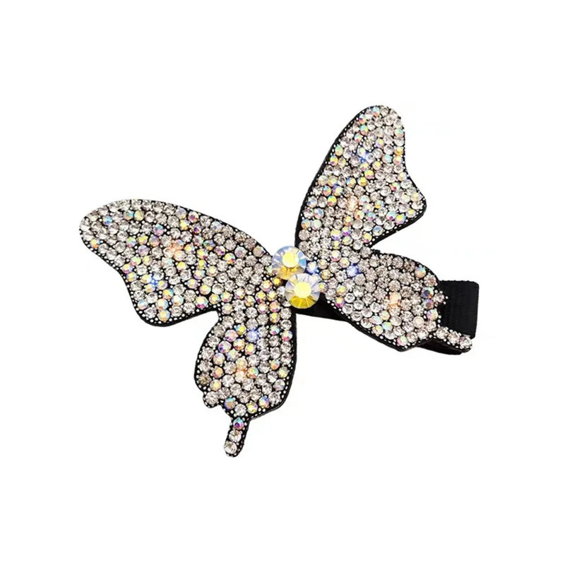 Korea Rhinestone Butterfly Hair Clips Glitter Hair Jewelry for Women