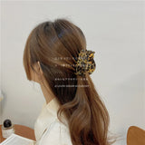 Korea Orange Yellow Cat Acrylic Hair Claw for Women Girls