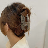 Korea Orange Yellow Cat Acrylic Hair Claw for Women Girls