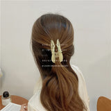 Korea Orange Yellow Cat Acrylic Hair Claw for Women Girls