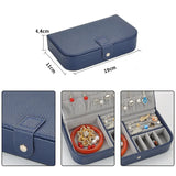 Korea Style Jewelry Box Leather Display Earring Ring Necklace Storage