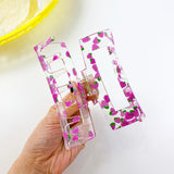 Korea Summer Fruit Print Acrylic Hair Clip Claw for Women
