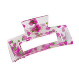 Korea Summer Fruit Print Acrylic Hair Clip Claw for Women