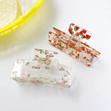 Korea Summer Fruit Print Acrylic Hair Clip Claw for Women