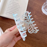 Medium High Sense Flower Hair Clip Acetic Acid Shark Clip Hair Accessories