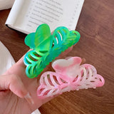 Medium High Sense Flower Hair Clip Acetic Acid Shark Clip Hair Accessories
