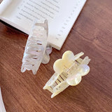 Medium High Sense Flower Hair Clip Acetic Acid Shark Clip Hair Accessories