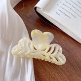 Medium High Sense Flower Hair Clip Acetic Acid Shark Clip Hair Accessories