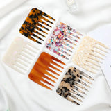 Japan Acetic Acid Anti-Static Comb Leopard Print Wide Tooth Comb