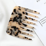 Japan Acetic Acid Anti-Static Comb Leopard Print Wide Tooth Comb