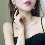 Acrylic Drop Earrings Punk Jewelry Vintage Crystal Dangle Earring
