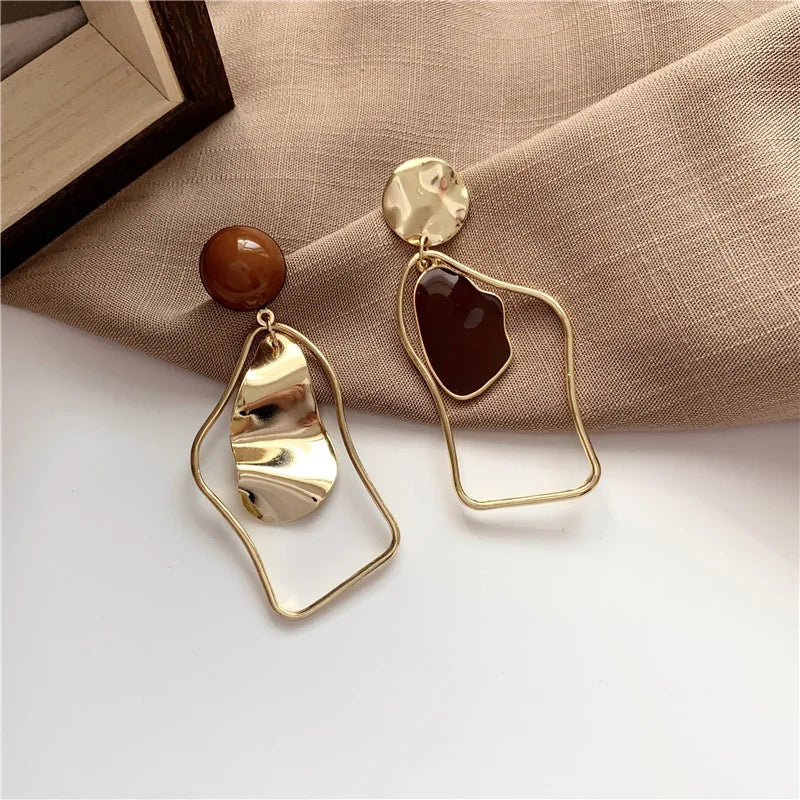 Acrylic Drop Earrings Punk Jewelry Vintage Crystal Dangle Earring