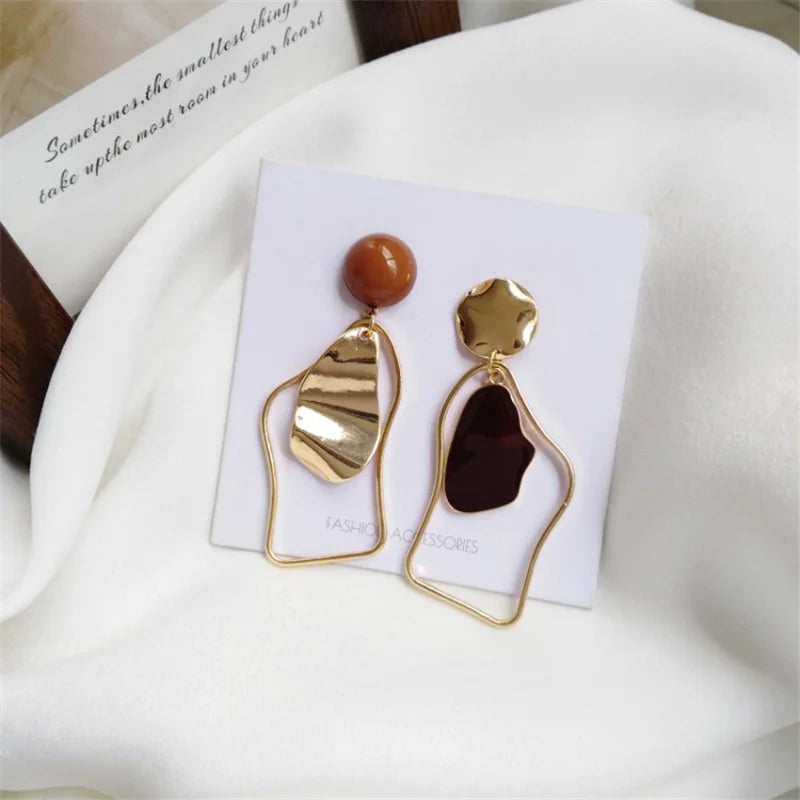 Acrylic Drop Earrings Punk Jewelry Vintage Crystal Dangle Earring