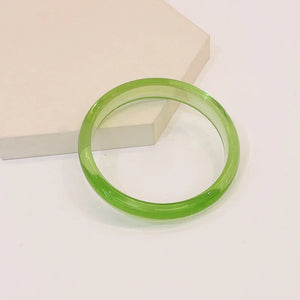 Colorful Thin Bracelets Resin Acrylic Geometric Bangles Women Party Jewelry