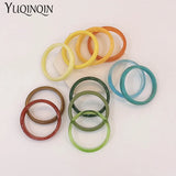 Colorful Thin Bracelets Resin Acrylic Geometric Bangles Women Party Jewelry