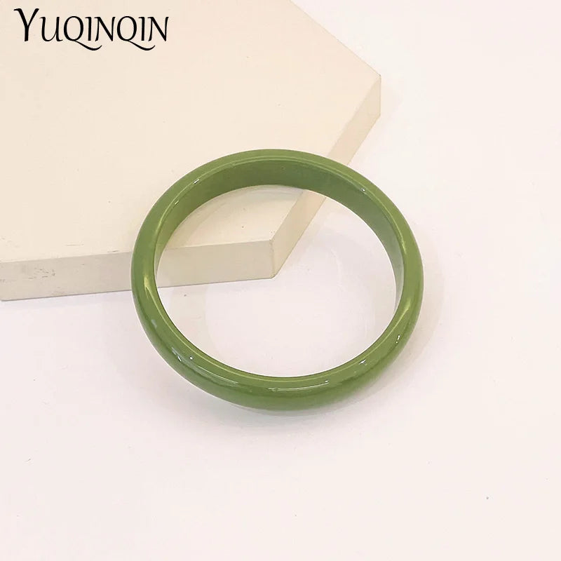 Colorful Thin Bracelets Resin Acrylic Geometric Bangles Women Party Jewelry