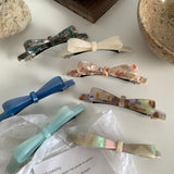 Retro Marbled Acetic Acid Hairpin Side Clip Hair Accessories