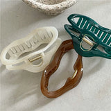 Cloud Hair Claw For Girls Jelly Texture High Acrylic Shark Claw Hair Accessories