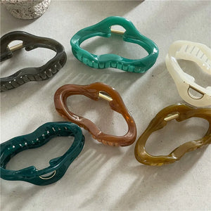 Cloud Hair Claw For Girls Jelly Texture High Acrylic Shark Claw Hair Accessories