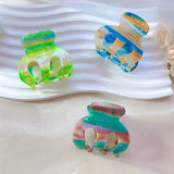 Geometric Magic Green Hair Clip Claw for Women
