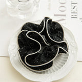 Ruffled Flower Dotted Ponytail Holder Hair Tie Elastic Hair Scrunchies
