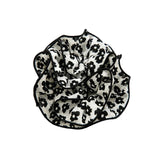 Ruffled Flower Dotted Ponytail Holder Hair Tie Elastic Hair Scrunchies