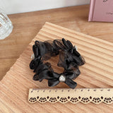 Organza Hair Scrunchies Heart Bowknot Elastic Hair Band