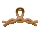 Fall/Winter Milk Tea Brown Acrylic Hair Claws Clips Geometrical Matte Hair Clip